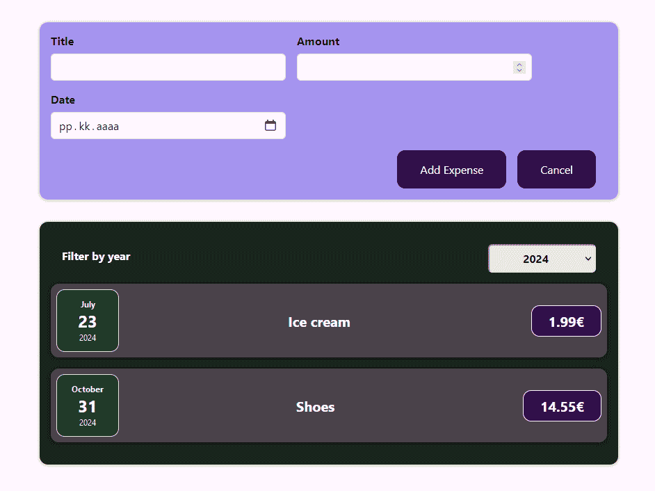 My Expenses Screenshot